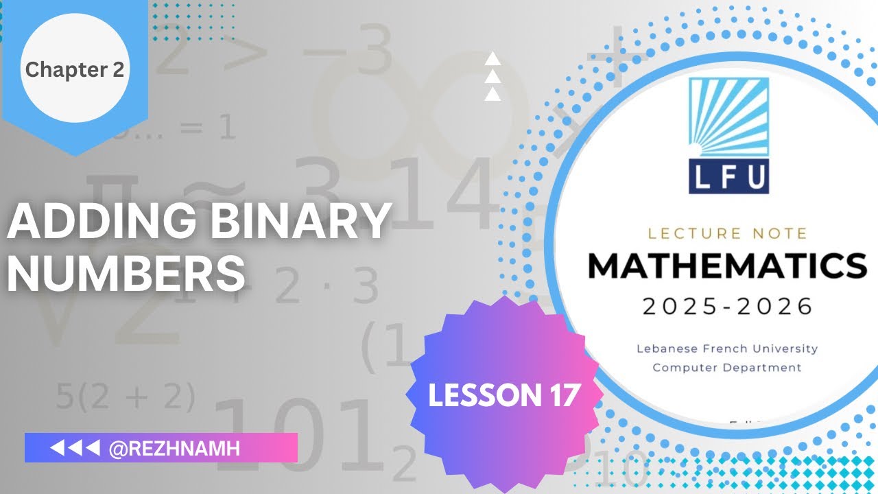 How to Add Binary Numbers (Step-by-Step)| Chapter 2 - Kurdish Tutorial