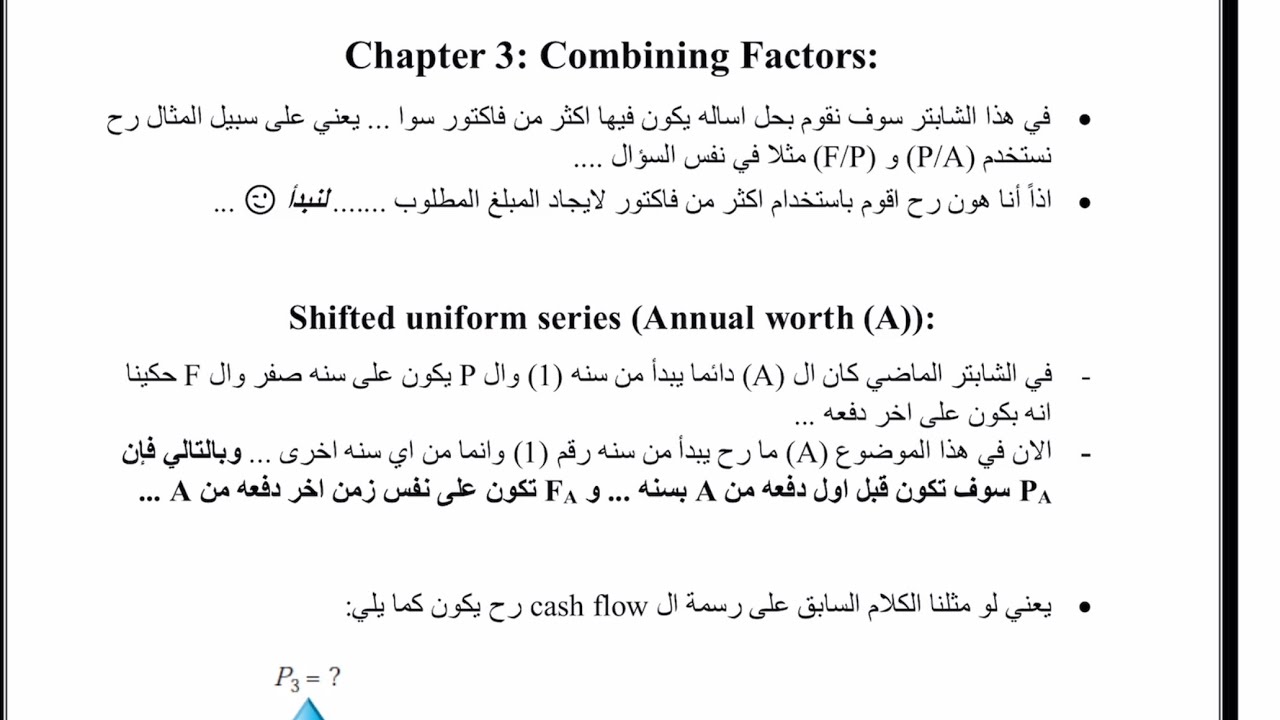 Ch.3 Combining Factors | part (1) “Shifted uniform series (A)”