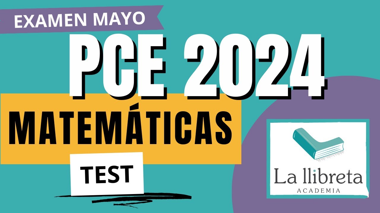 🎉MATEMÁTICAS II - 2024 ✅ PCE Selectividad UNED 👉 TEST