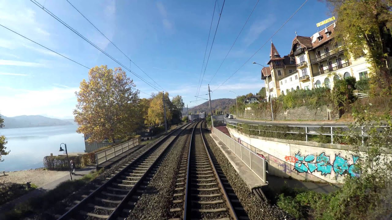 4k Führerstandsmitfahrt / cabride Klagenfurt - Villach (Wörthersee) mit BR 185