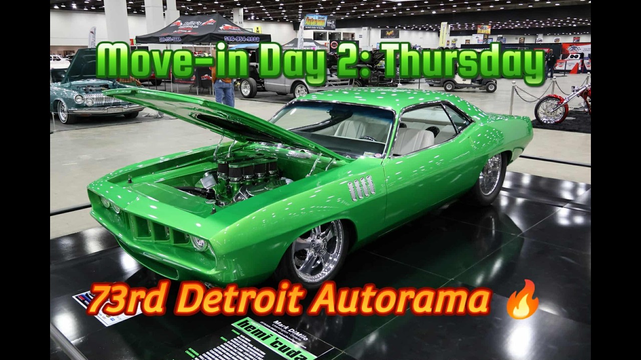73rd Detroit Autorama Move-in Day Thursday!!! WOW!! #detroit #cars #classiccars