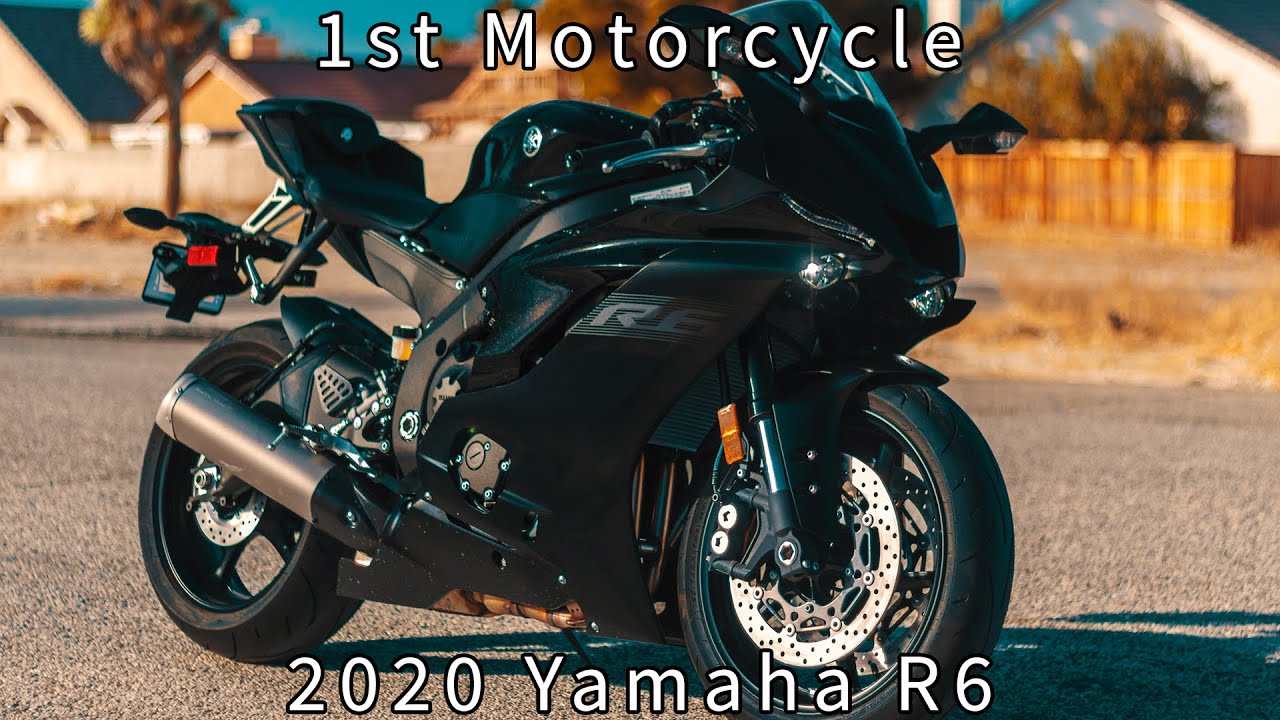 Beginner learns to ride on new 2020 Yamaha YZF-R6.
