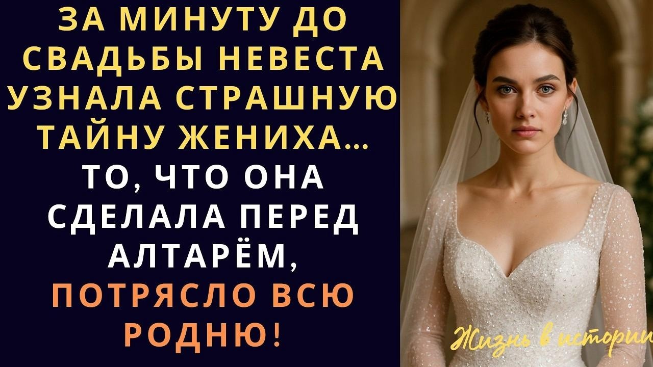 За минуту до свадьбы невеста узнала страшную тайну жениха  То, что она сделала перед алтарём