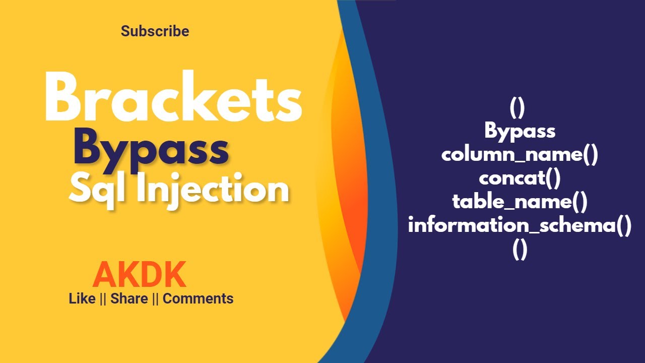 Brackets Bypass Sql Injection