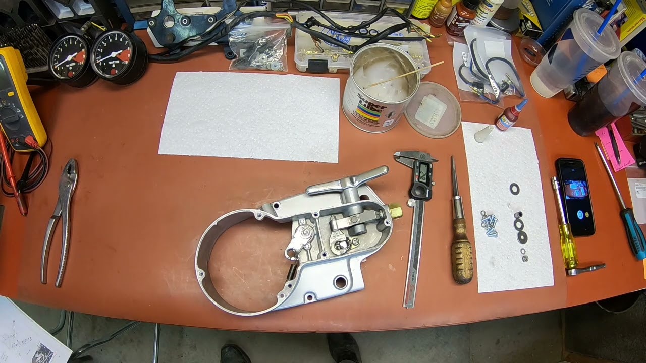 73 Suzuki TC125 Reduction shift case assembly and install