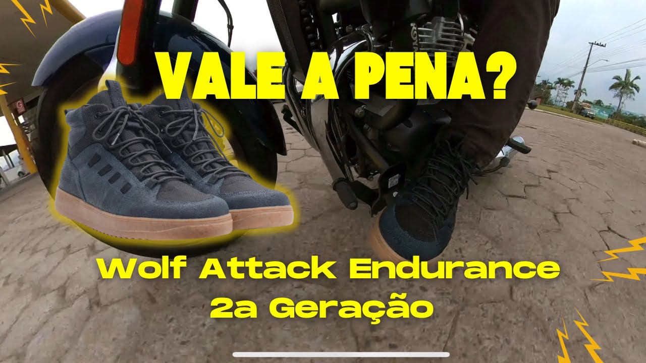 O MELHOR TÊNIS PRA ANDAR DE MOTO?  WOLF ATTACK ENDURANCE! - Impermeável e antiperfuro! #review