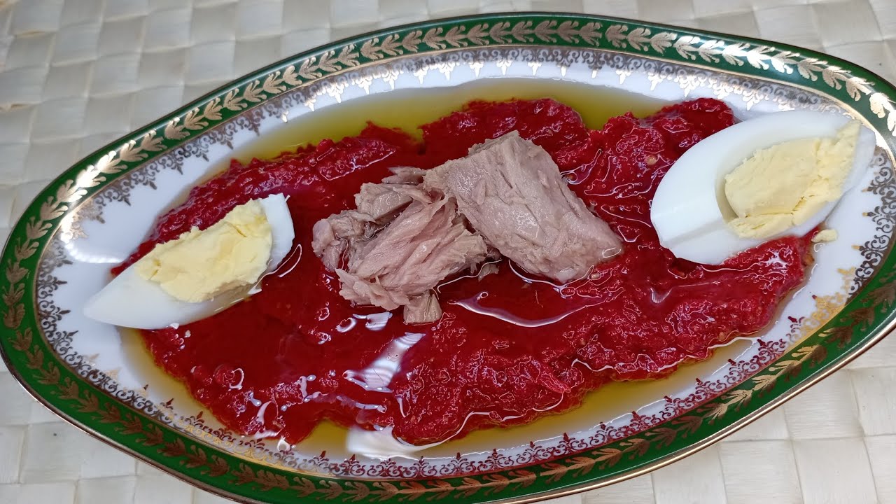 هريسة الفلفل الاحمر التونسية بطريقة سهلة جدا🌶️🌶️harissa tunisienne 🌶️🌶️