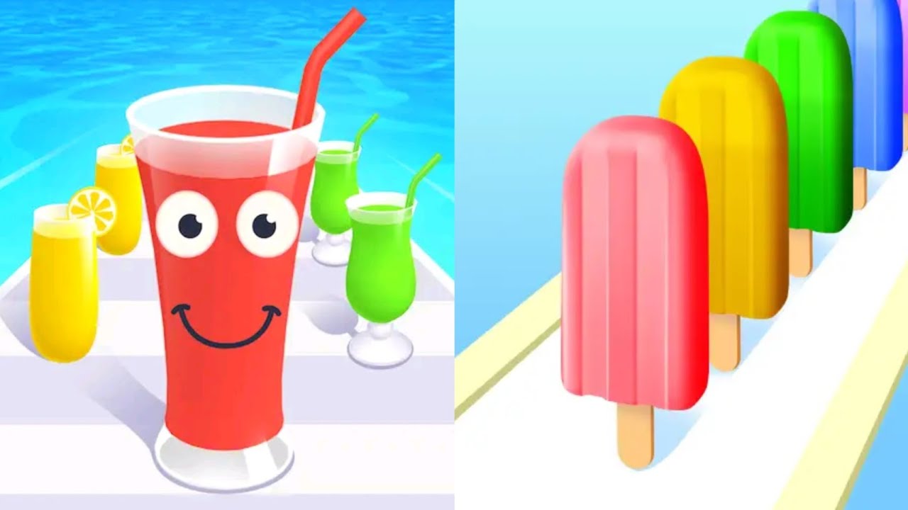 Juice Run VS Popsicle Stack MAX LEVELS UNLOCKED Gameplay Android,ios