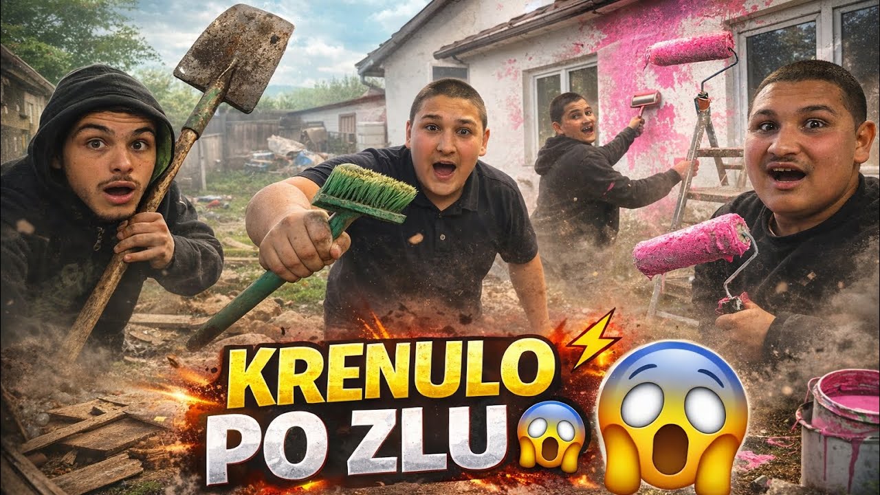 Gedza i Kiki renoviraju dvorište | Sve je krenulo po zlu