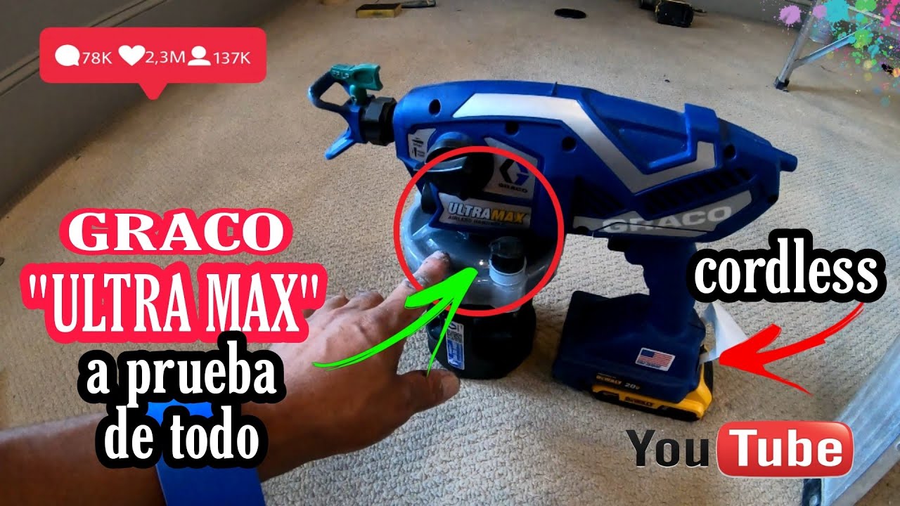 como usar por primera vez la (GRACO ULTRAMAX) De bateria