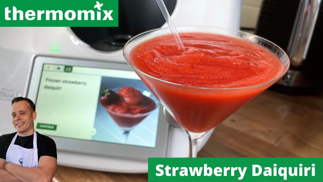 Deliciously Refreshing Thermomix Tm6 Frozen Strawberry Daiquiri Recipe!