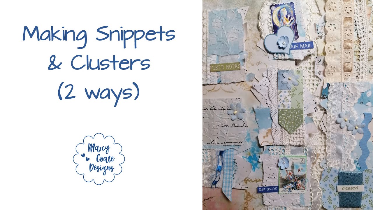 How to Make Snippets and Ephemera Clusters 2 Different Ways #craftwithme #ephemera #junkjournal