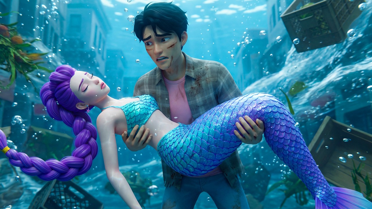 Rumi! Wake Up…💔😰 Rescuing Mermaid Rumi from the Tsunami Threat | Kpop Demon Hunters