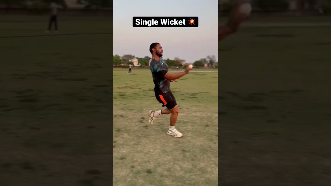 Single wicket Bowling 🔥 | #shorts #cricketvideo #shortsvideo #umranmalik