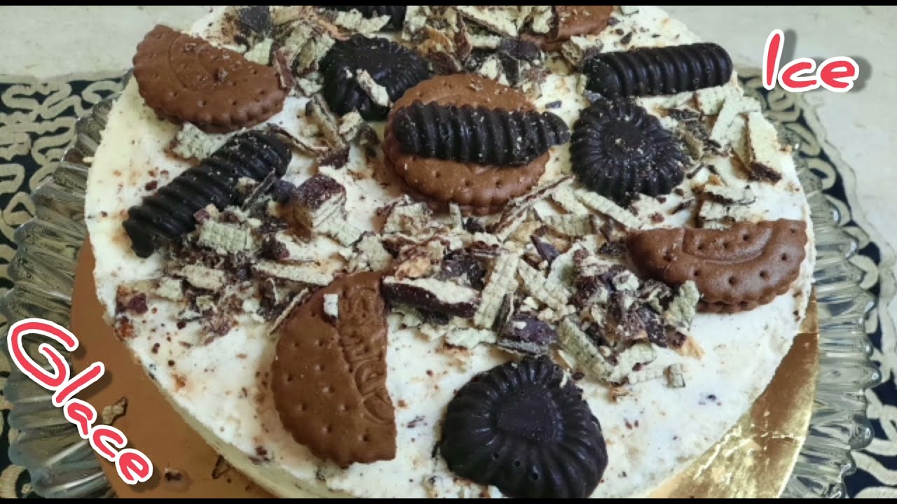 glace aux  biscuits 🍪 très facile/كلاص ولا اروع بمكونات بسيطة جدا و اقتصادية