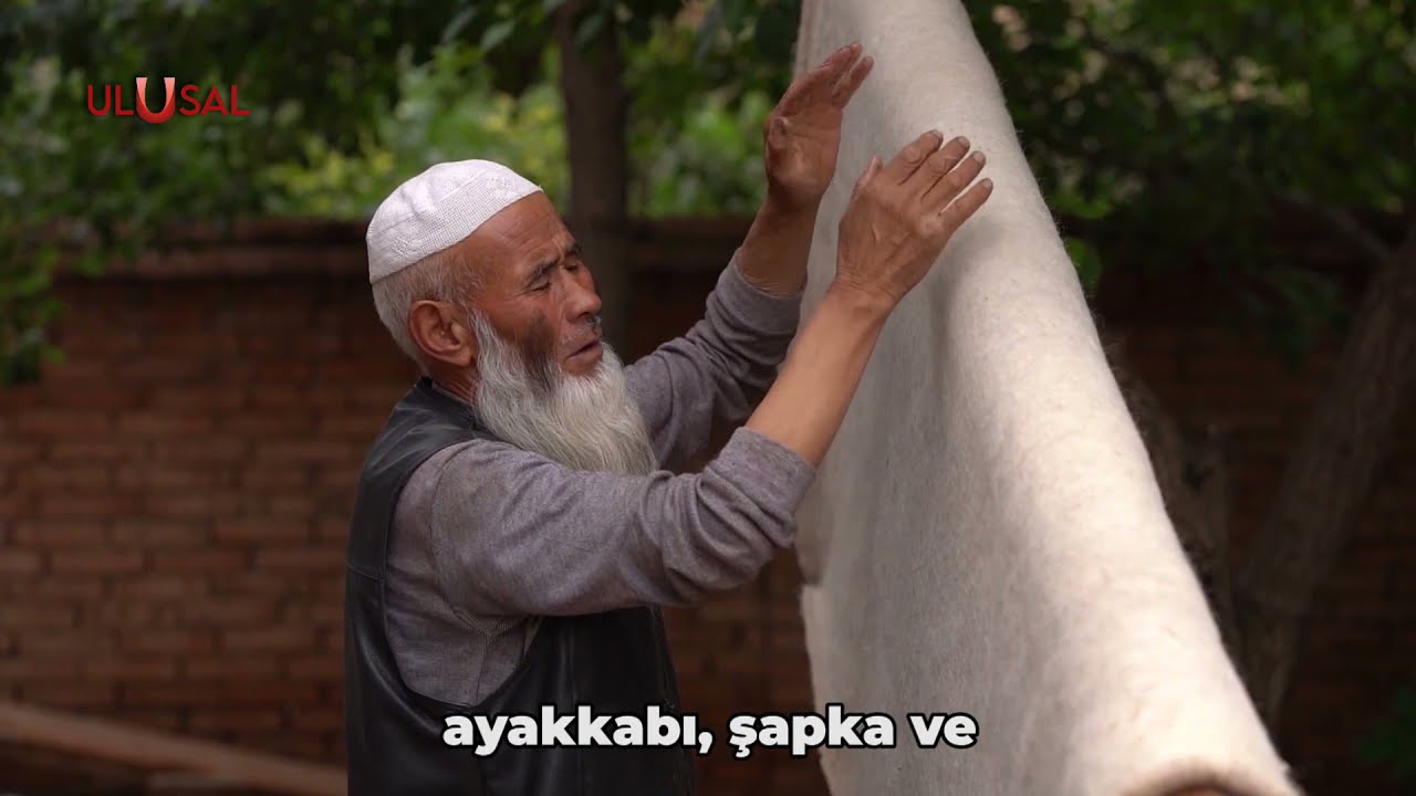 Çin'deki Dongxiang halkının geleneksel el sanatı ''keçecilik'' | Çin'deki Milliyetlerin Yaşamı