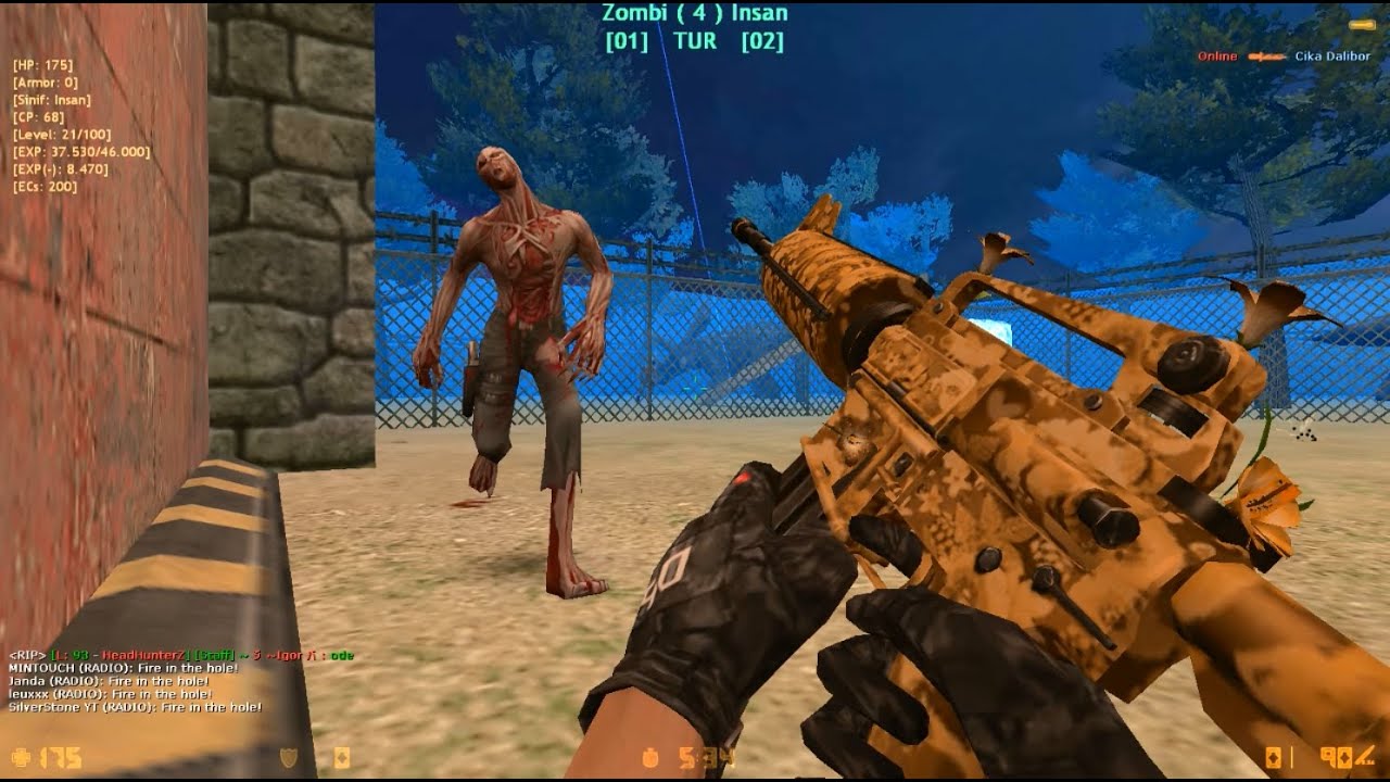 I GOT CAUGHT BY ZOMBIE! - Counter-Strike 1.6: Zombie Escape #shorts #cs16 #ze