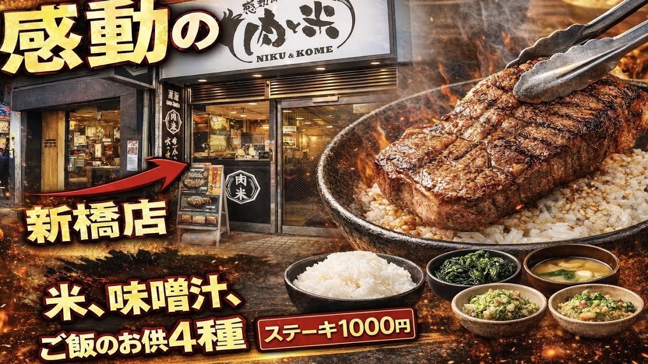 [Филиал ресторана Inspiring Meat and Rice в Синбаси] Мы посетили популярный стейк-ресторан!