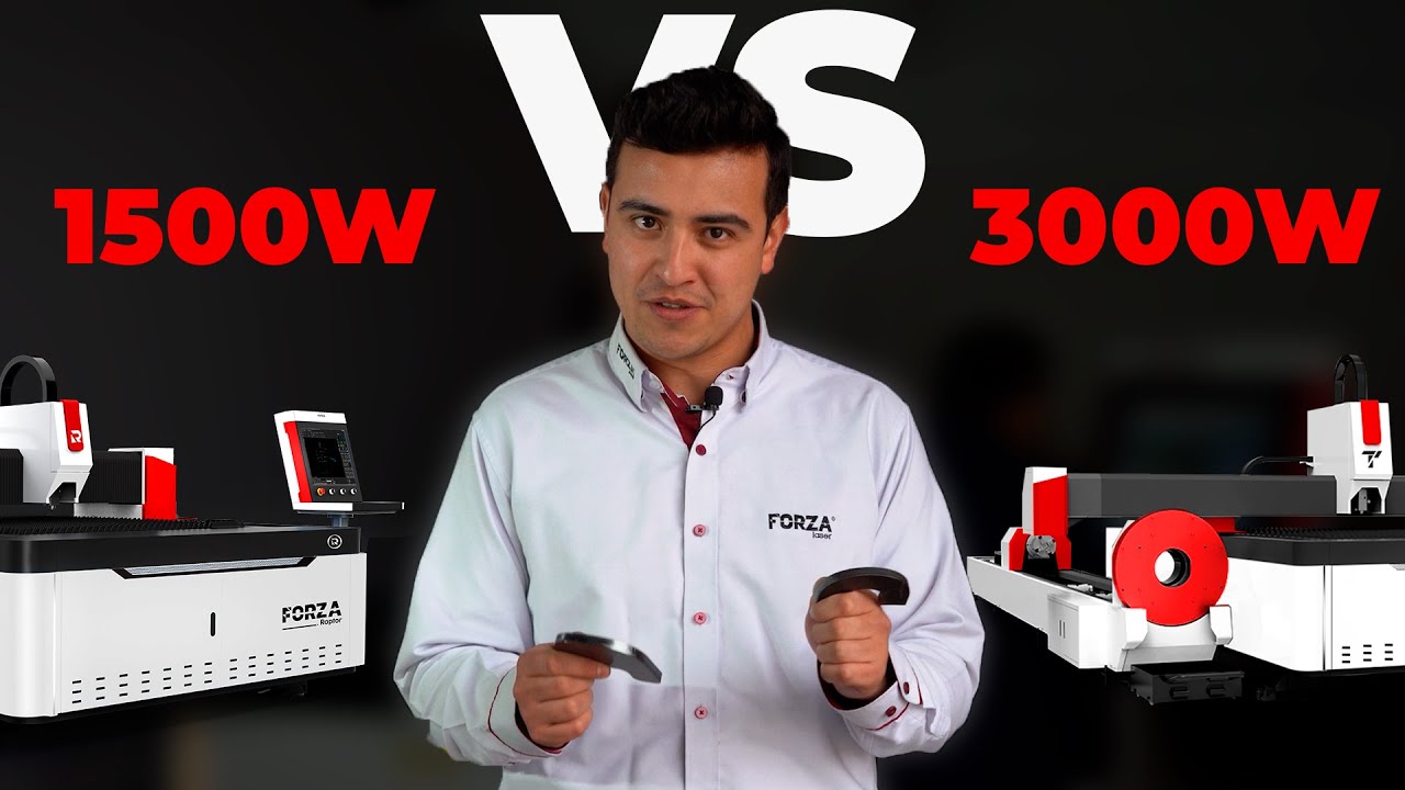 Comparando corte de metales hechos con una máquina de corte láser con fibra láser | vblog