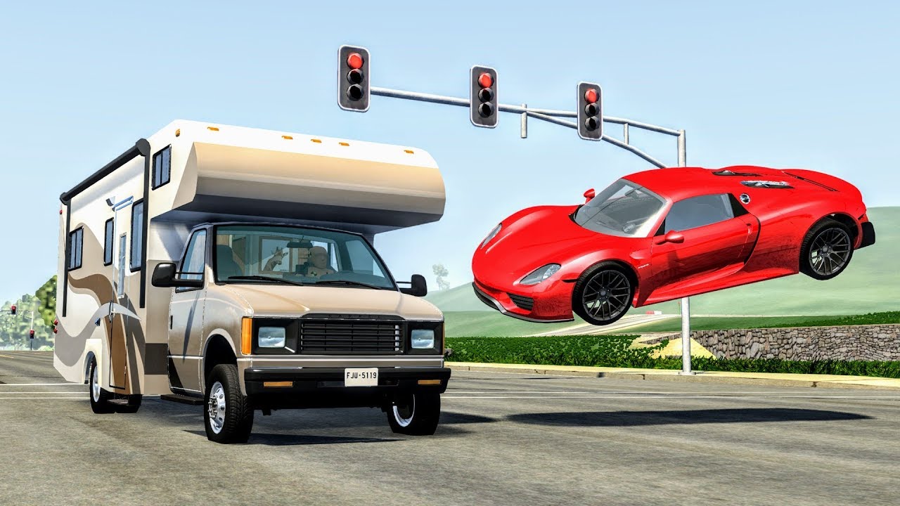 Realistic High Speed Crashes #38 - BeamNG Drive | CrashBoomPunk