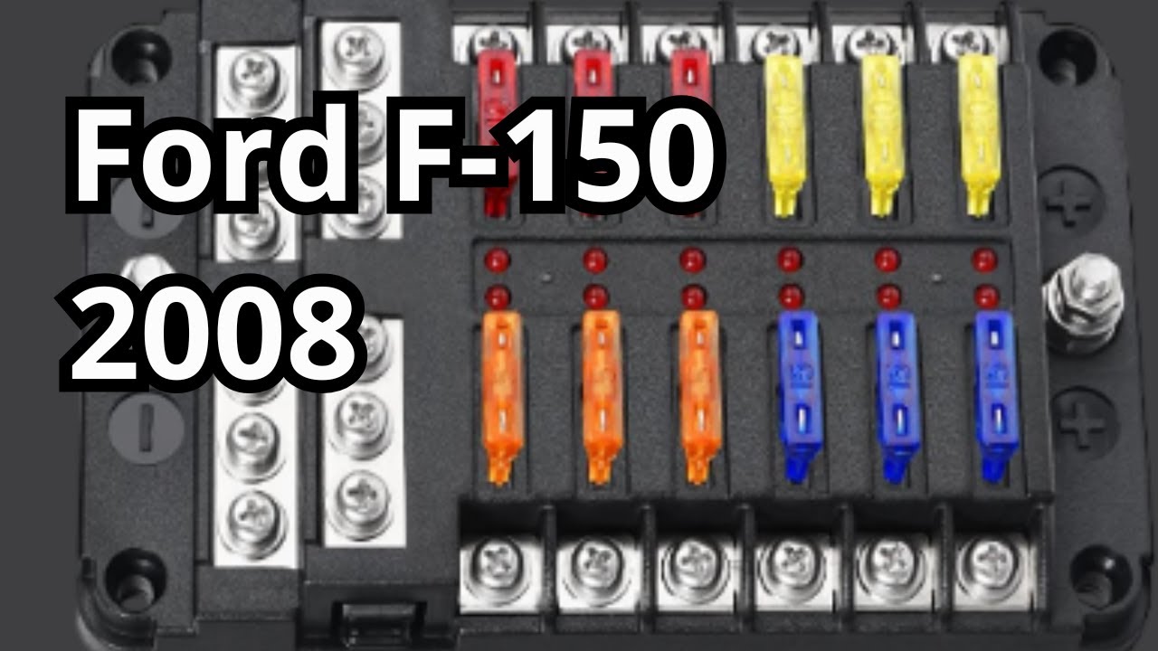 Fuses and Relays: Ford F-150 2008. Location, Amp Rating, Description, Diagram. @FuseFans.