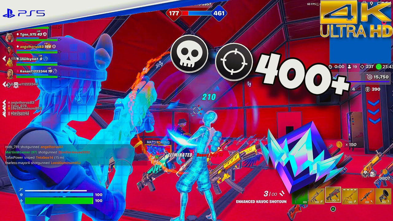 Fortnite Red Vs Blue Unreal Ranked | 400+ Kills | PS5 Gameplay [4K60]
