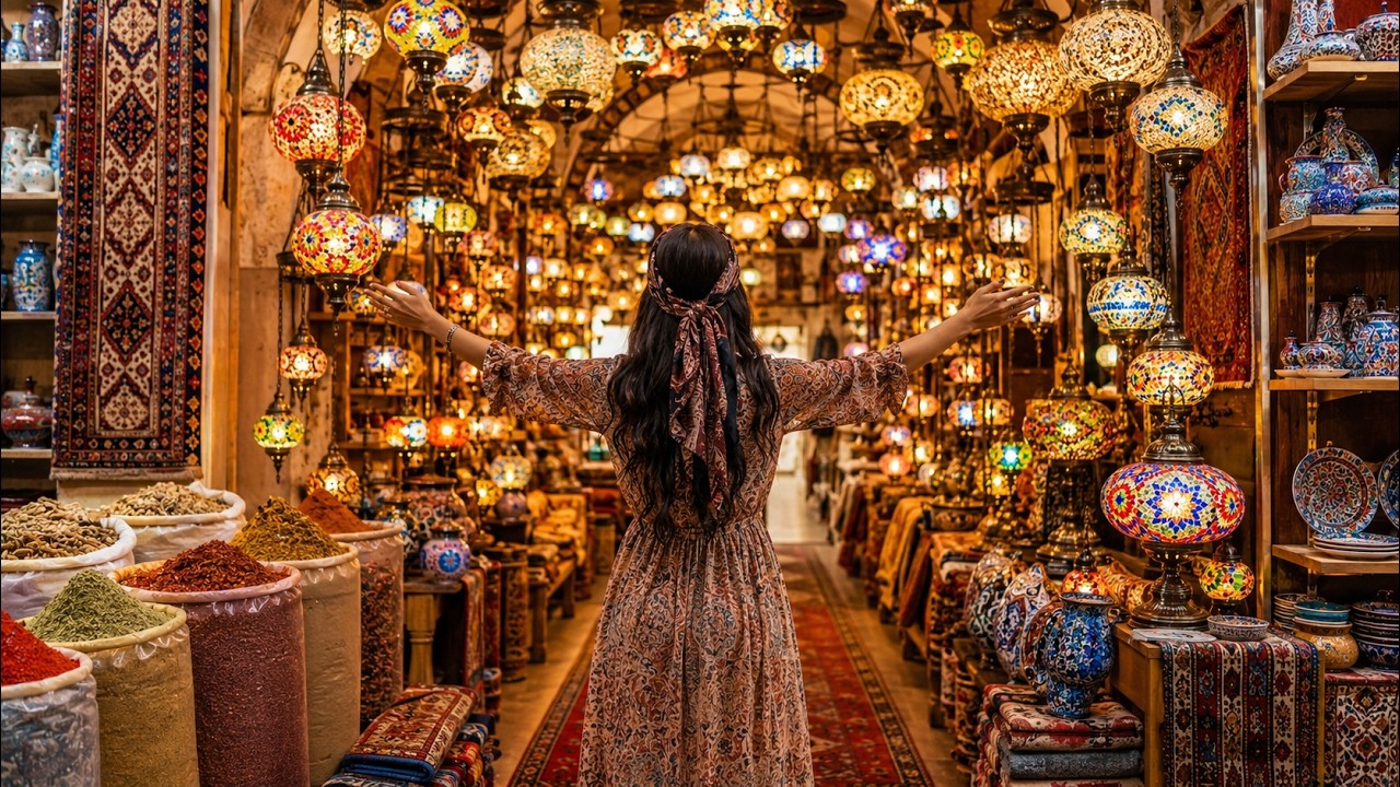 Istanbul Turkey 2026 | Inside Grand Bazaar Shops – Close-Up Souvenirs, Jewelry,Lamps & Gift Ideas 4K