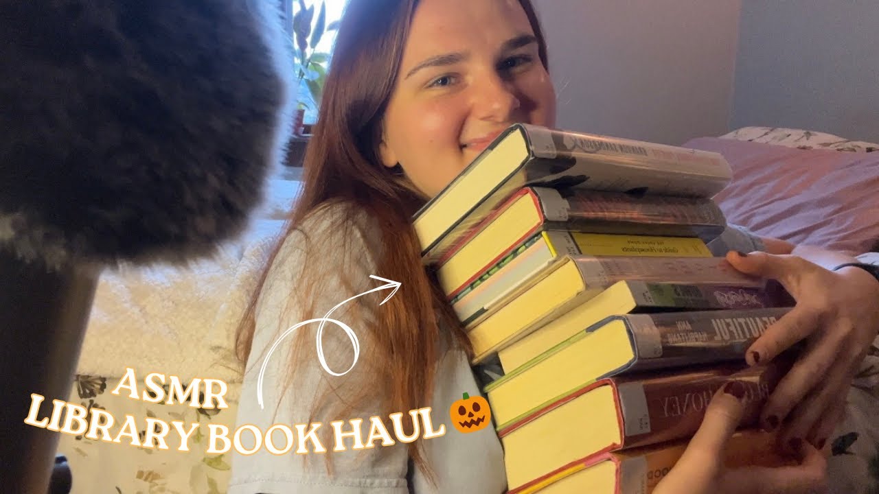 ASMR Huge Fall Library Book Haul 🎃🍂🫶🏻