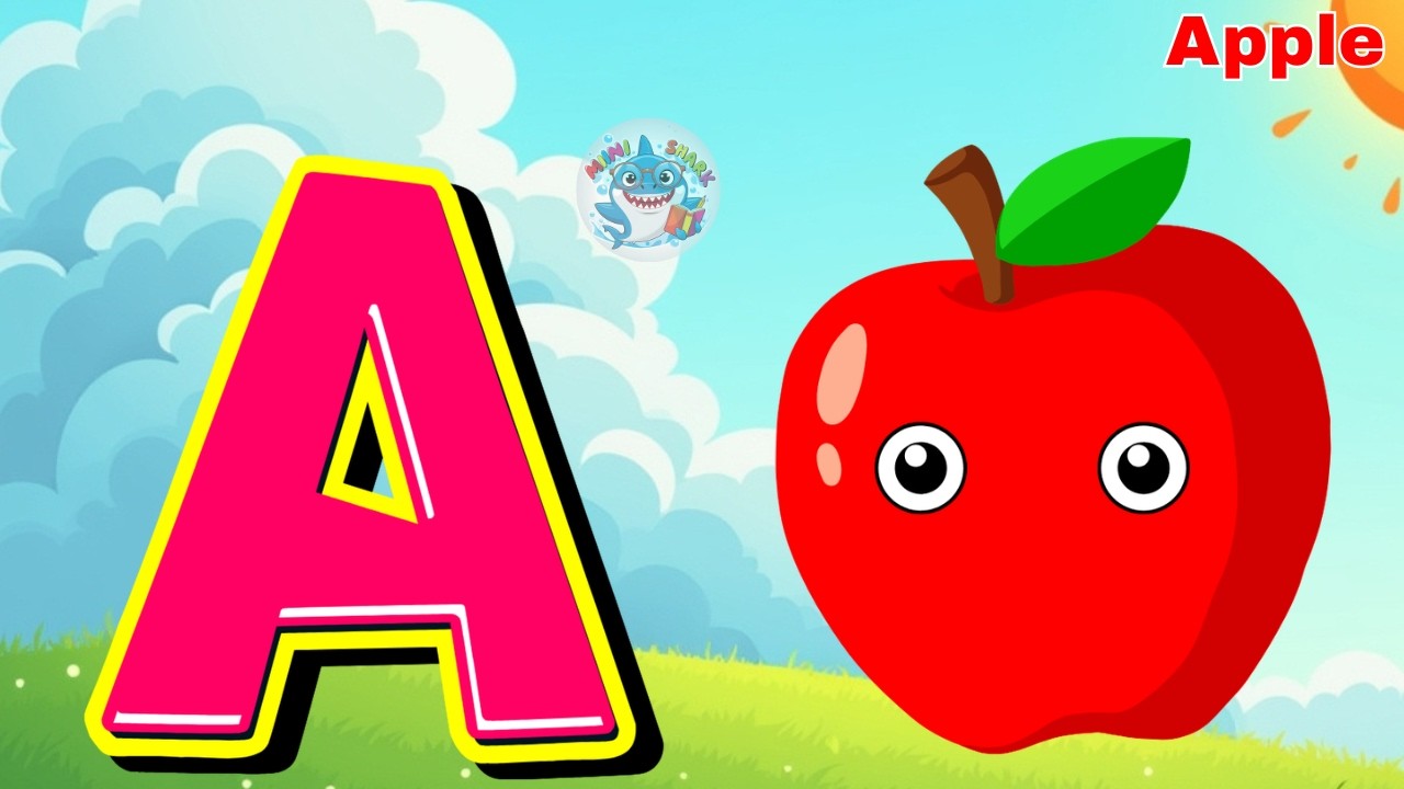 ABC Song 🌈 | Easy Alphabet Learning for Toddlers | Mini Shark 🦈