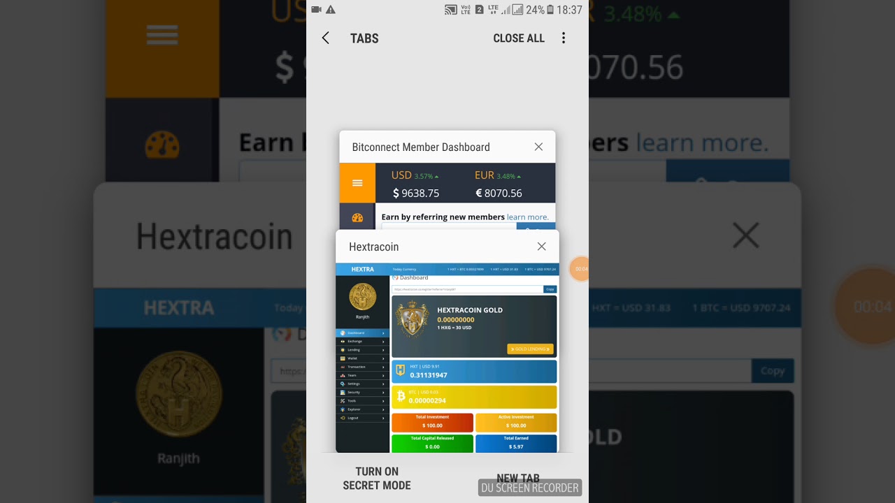 Bitconnect and Hextracoin in Tamil