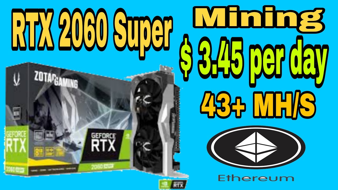 Zotac RTX 2060 Super Mini | Mining Ethereum at Nicehash | OC Settings | EmArpi Technology