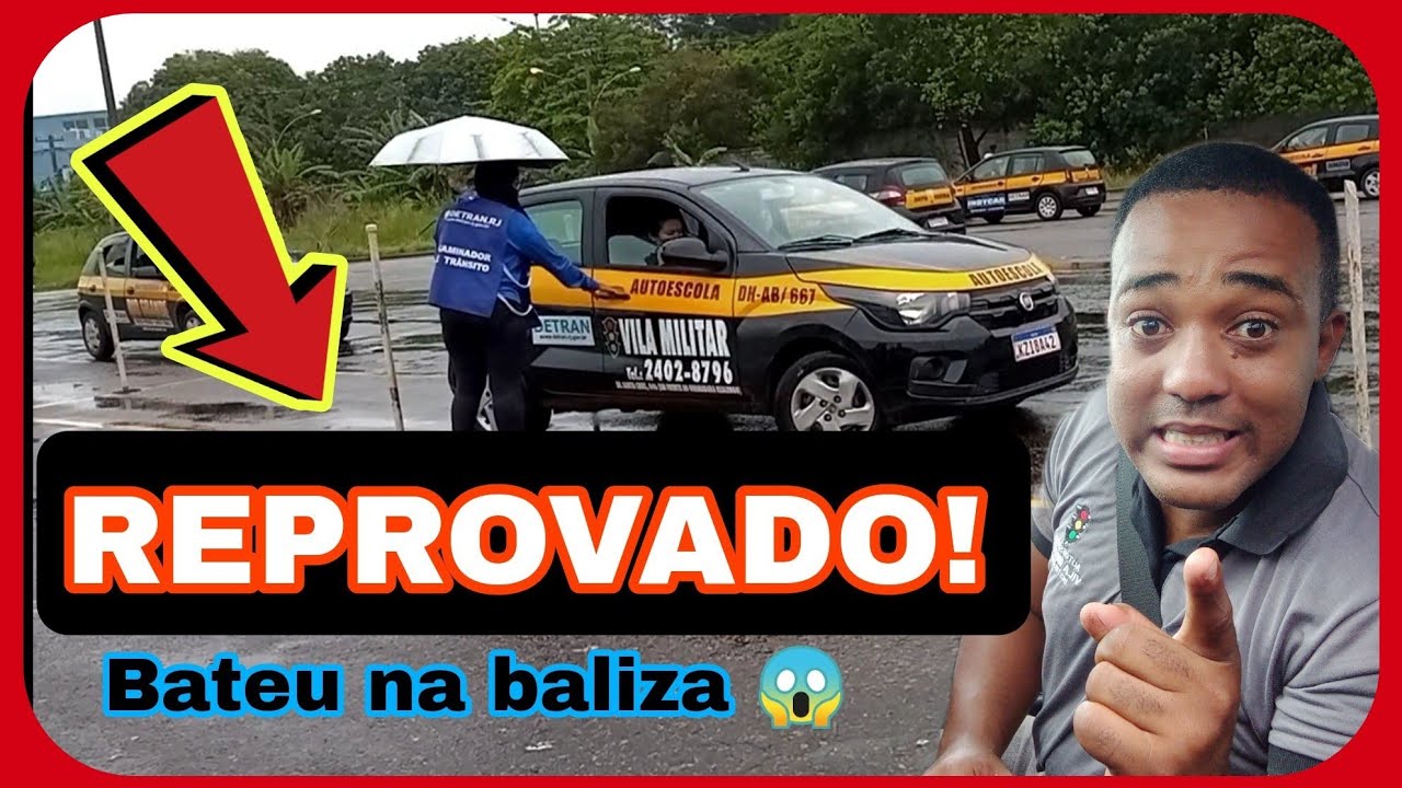 Reprovado na Baliza exame prático Detran RJ / Cidade das crianças