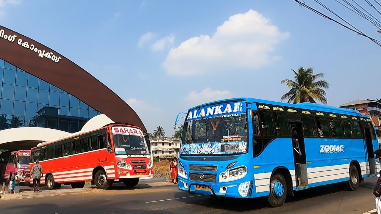 കുന്നംകുളം സ്റ്റാൻഡിൽ കേറി ഇറങ്ങുന്ന ബസ്സുകൾ private bus mass entry from kunnamkulam busstand