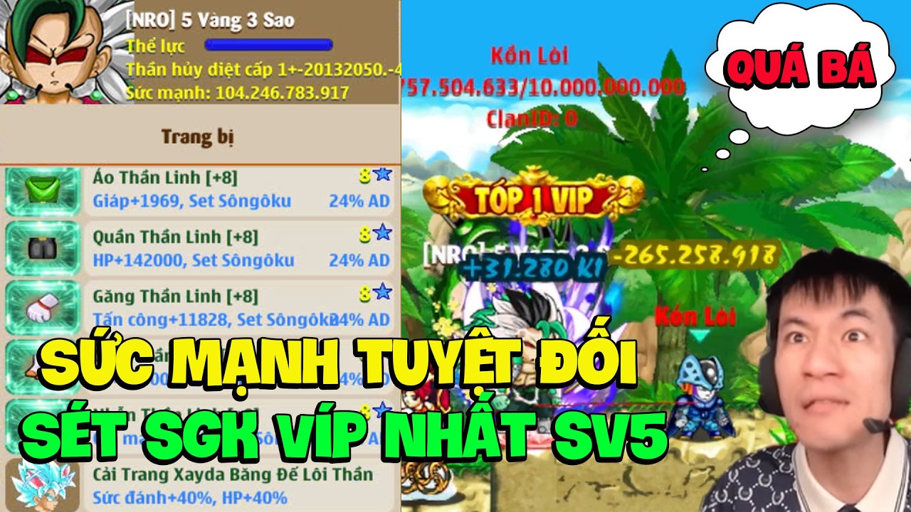 Hồi Sinh Ngọc Rồng - Sức Mạnh Khủng Khiếp Của Sét SônGôKu Víp Nhất Sv5!!
