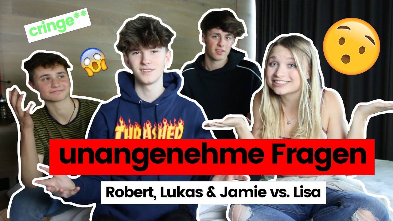 JUNGS stellen UNANGENEHME Fragen an ein MÄDCHEN 😈😳 - robertwhite mit @LisaKüppers