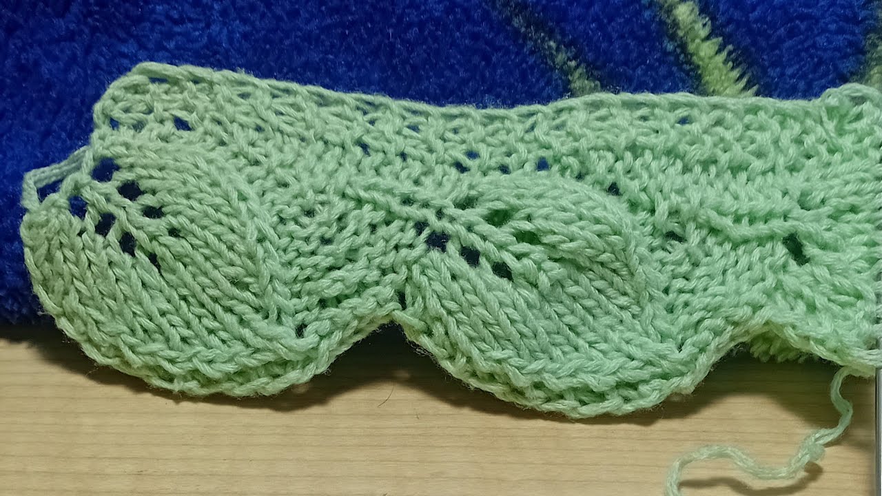 Невероятно красивый узор спицами 💫 Подойдёт даже новичкам!An incredibly beautiful knitting pattern
