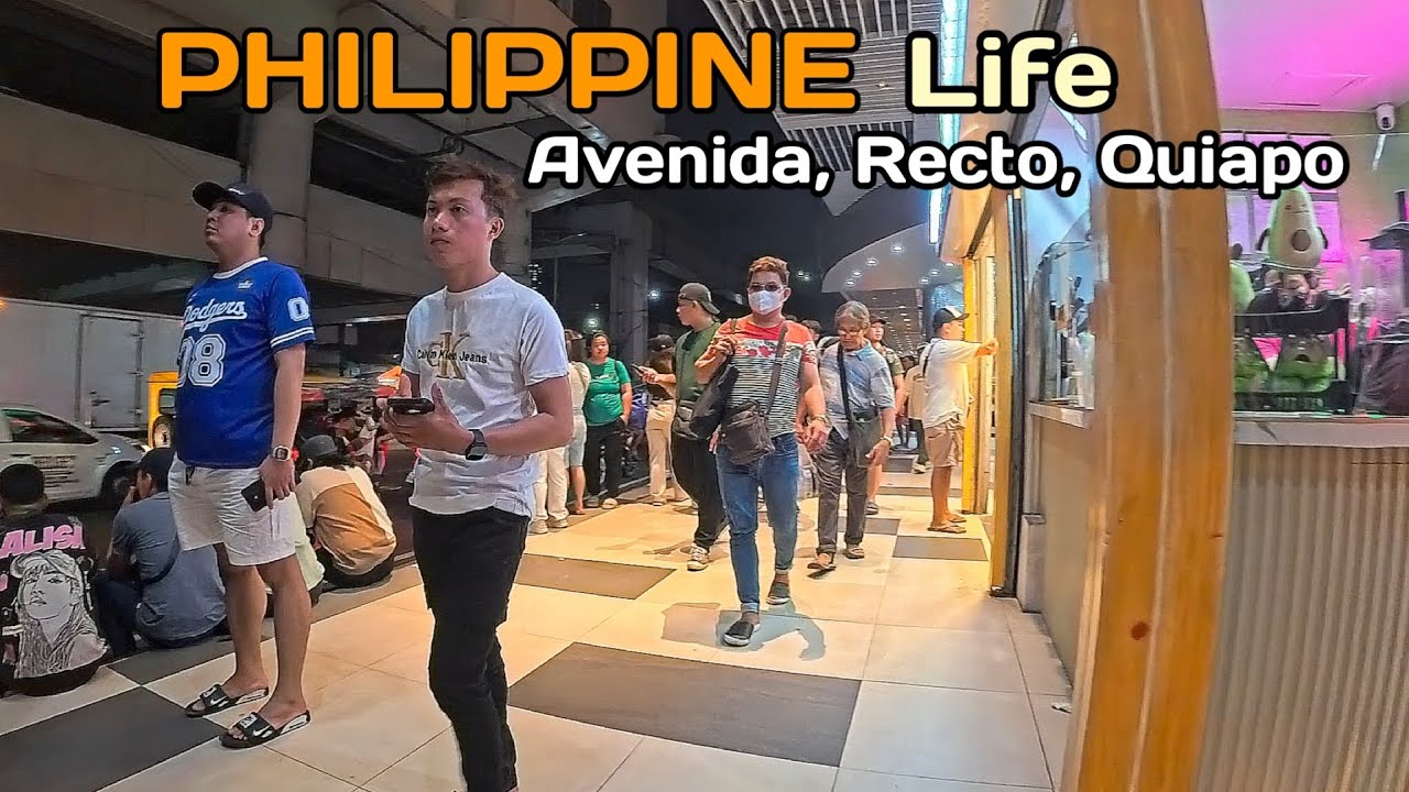 Let's Walk at Night in AVENIDA, RECTO AVE., QUIAPO| Manila Philippines | 4K with Captions..