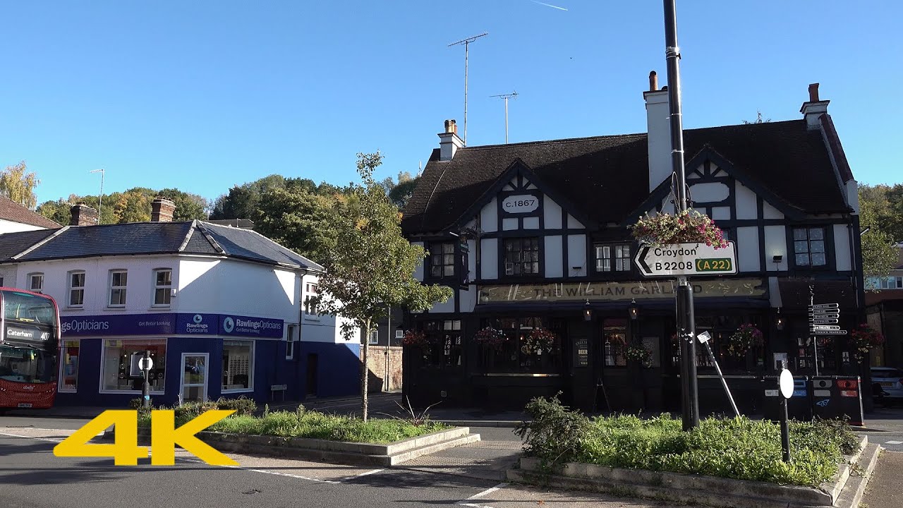 Caterham Walk: Town Centre【4K】