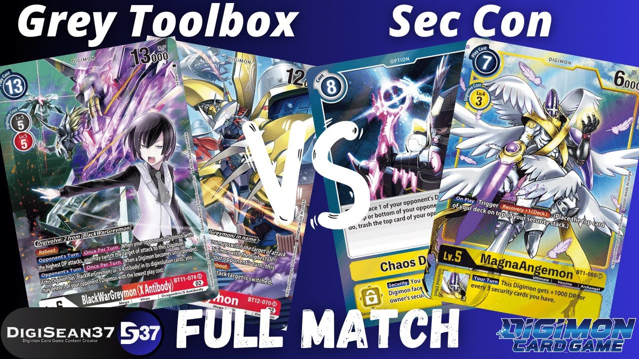 Anti Meta Greymon Toolbox VS Security Control | Digimon Card Game | BT14 Blast ACE