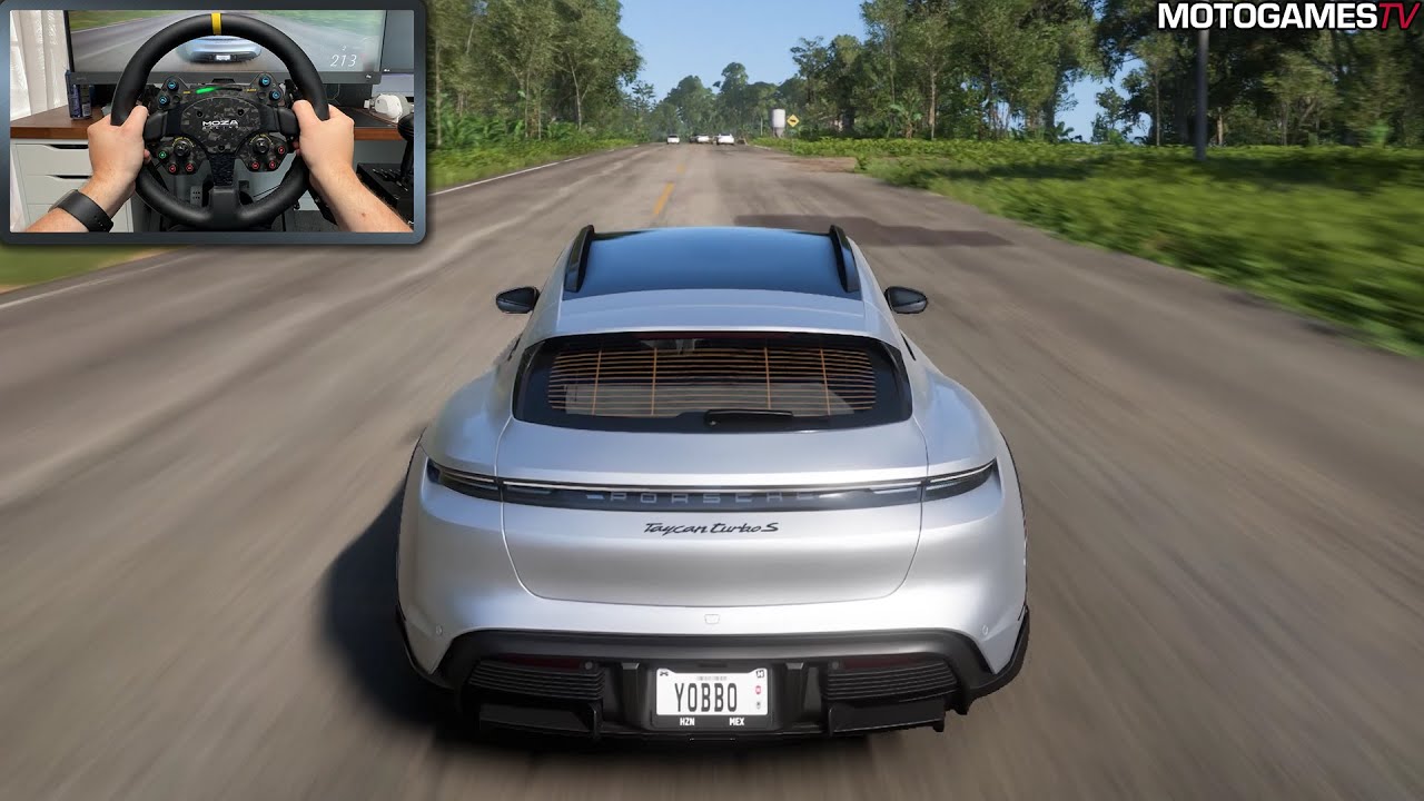 Forza Horizon 5 - 2023 Porsche Taycan Cross Turismo Turbo S | Moza DD R9 Gameplay