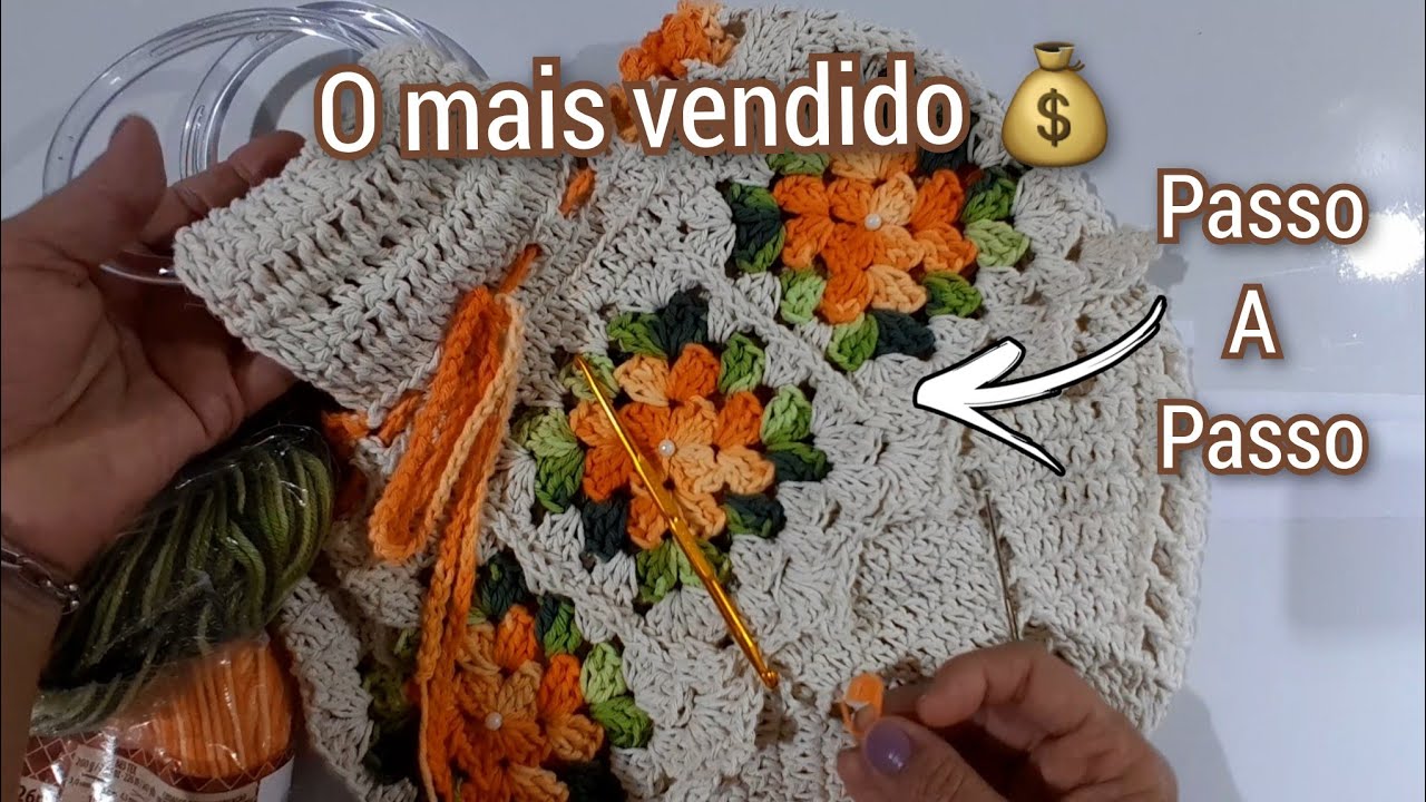 🚨Porta Prato Fácil em crochê/Aula completa ✨️modelo mais vendido no Ateliê 💰@CrisArtesCroche