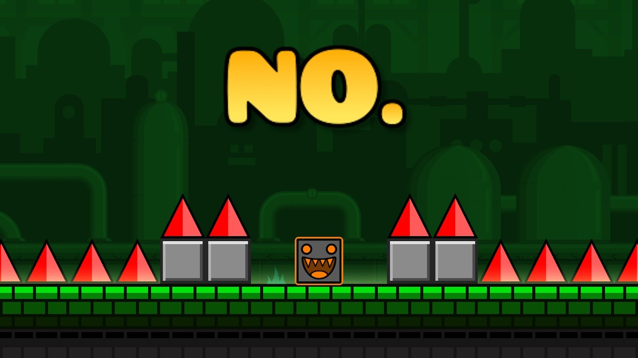 Что НЕ следует размещать на уровне платформера (Geometry Dash)