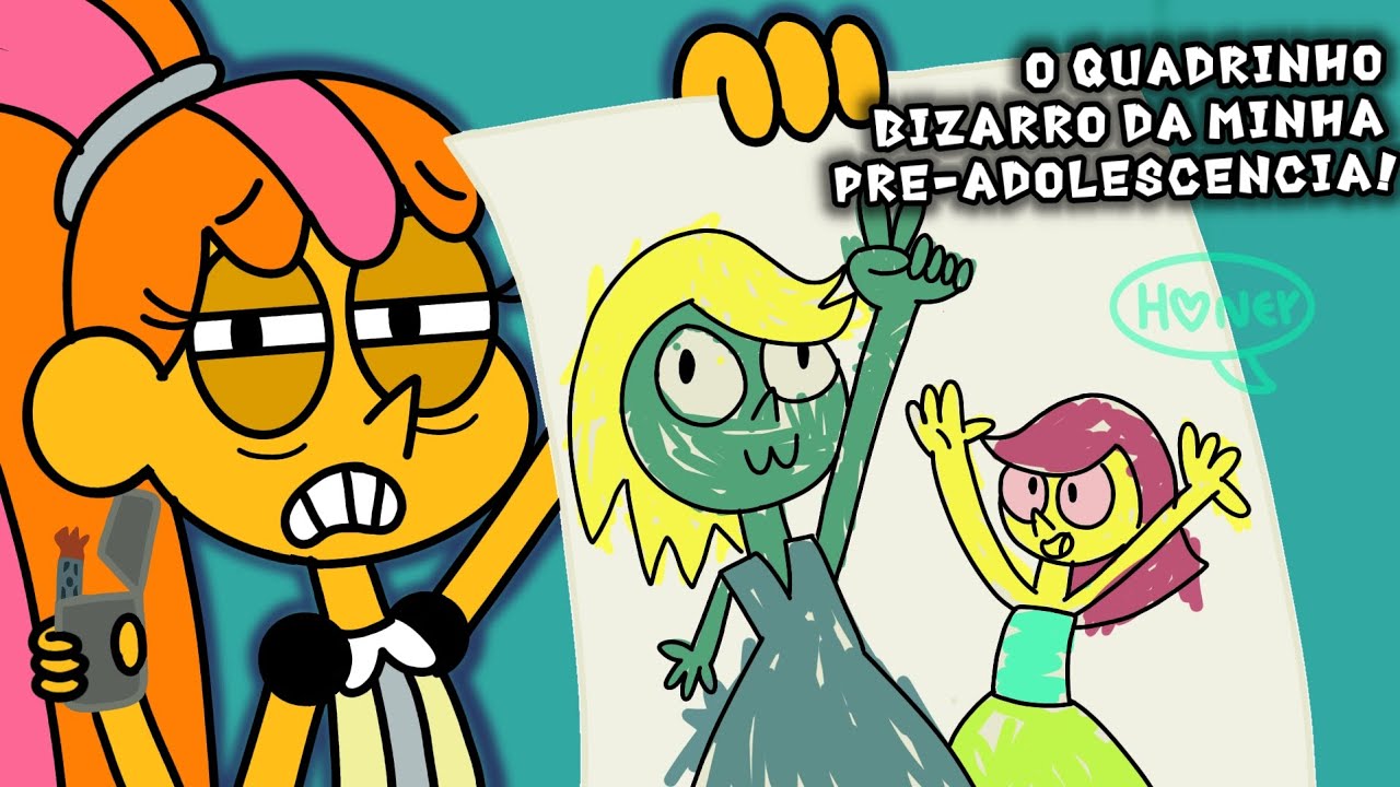 O BIZARRO (e terr&iacute;vel) QUADRINHO QUE EU FIZ COM 12 ANOS