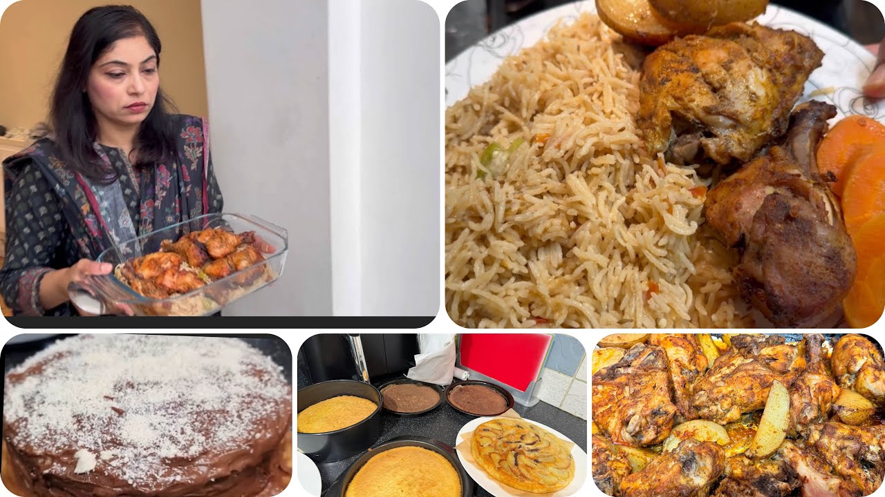 Nando’s Style Chicken With Rice And Salads |All in One Cake Recipe @lifestylewithbiya