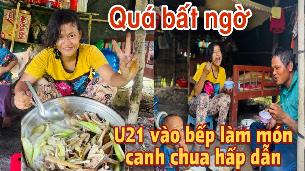 Bất ngờ U21 hôm nay biết nấu món ngon cho U37 thưởng thức hương vị khá đặc biệt #u30 