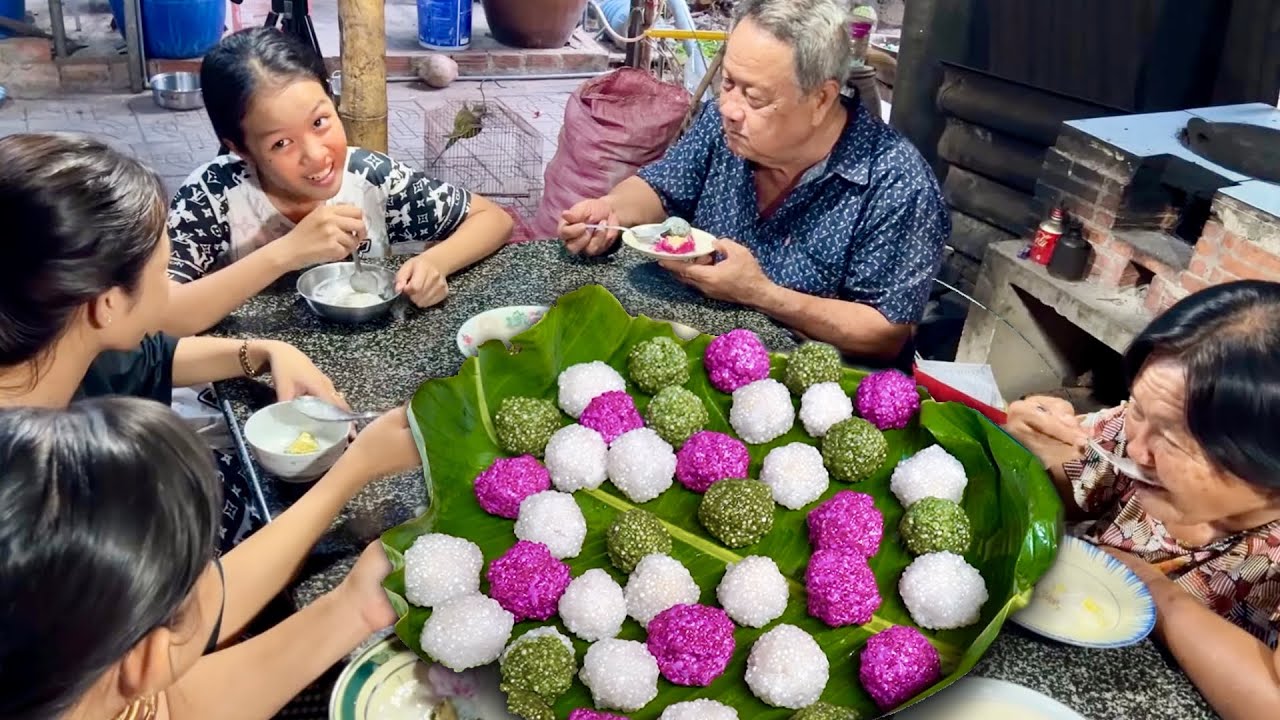 Làm Bánh Bột Báng 3 Màu Tự Nhiên Hấp Dẫn | Vinh & Truyen