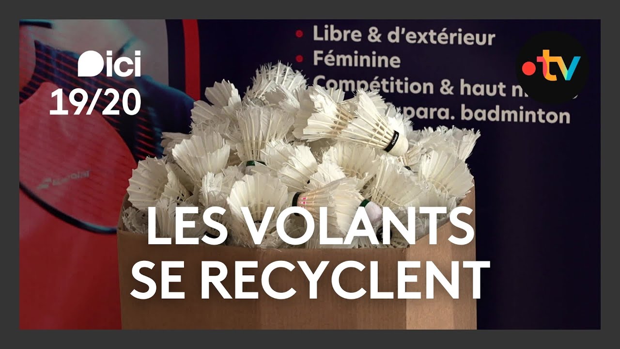Quand le volant de badminton renait de son KO. Une initiative qui fait du bien à l'environnement