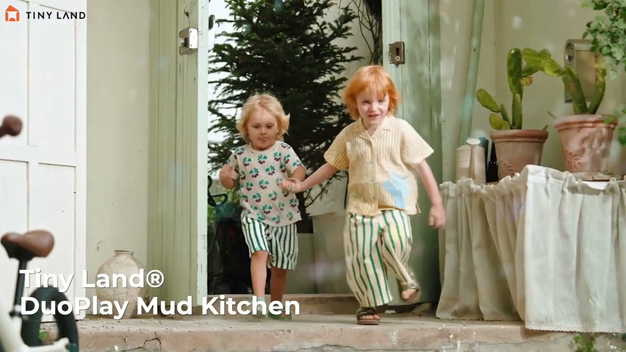 Tiny Land&reg; Mud Kitchen - DuoPlay Outdoor Play Kitchen for Kids