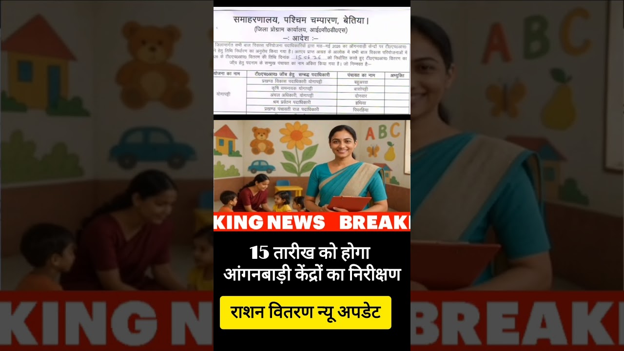 15 तारीख को होगा आंगनबाड़ी केदो का निरीक्षण।। Today Anganwadi news  #anganbadi_news