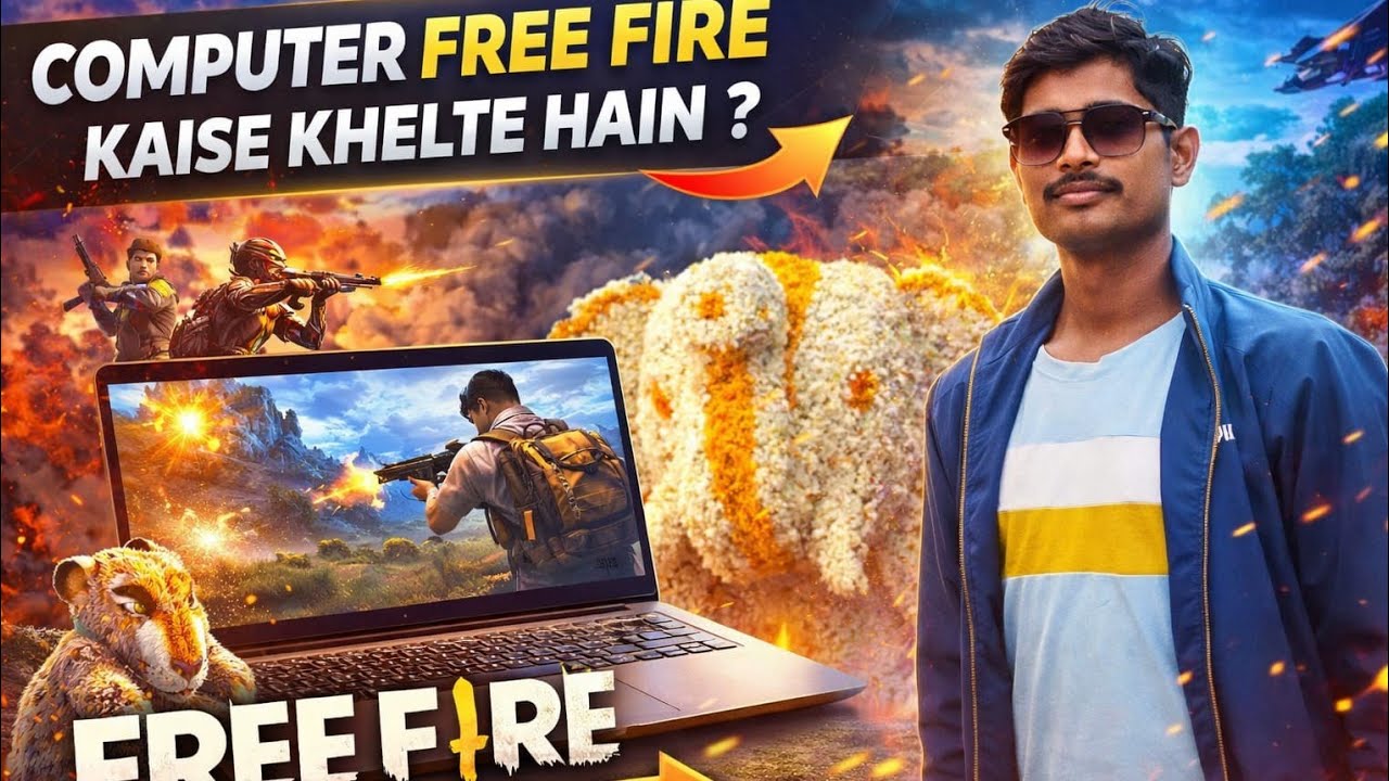 Free fire on pc computer 🖥️💻